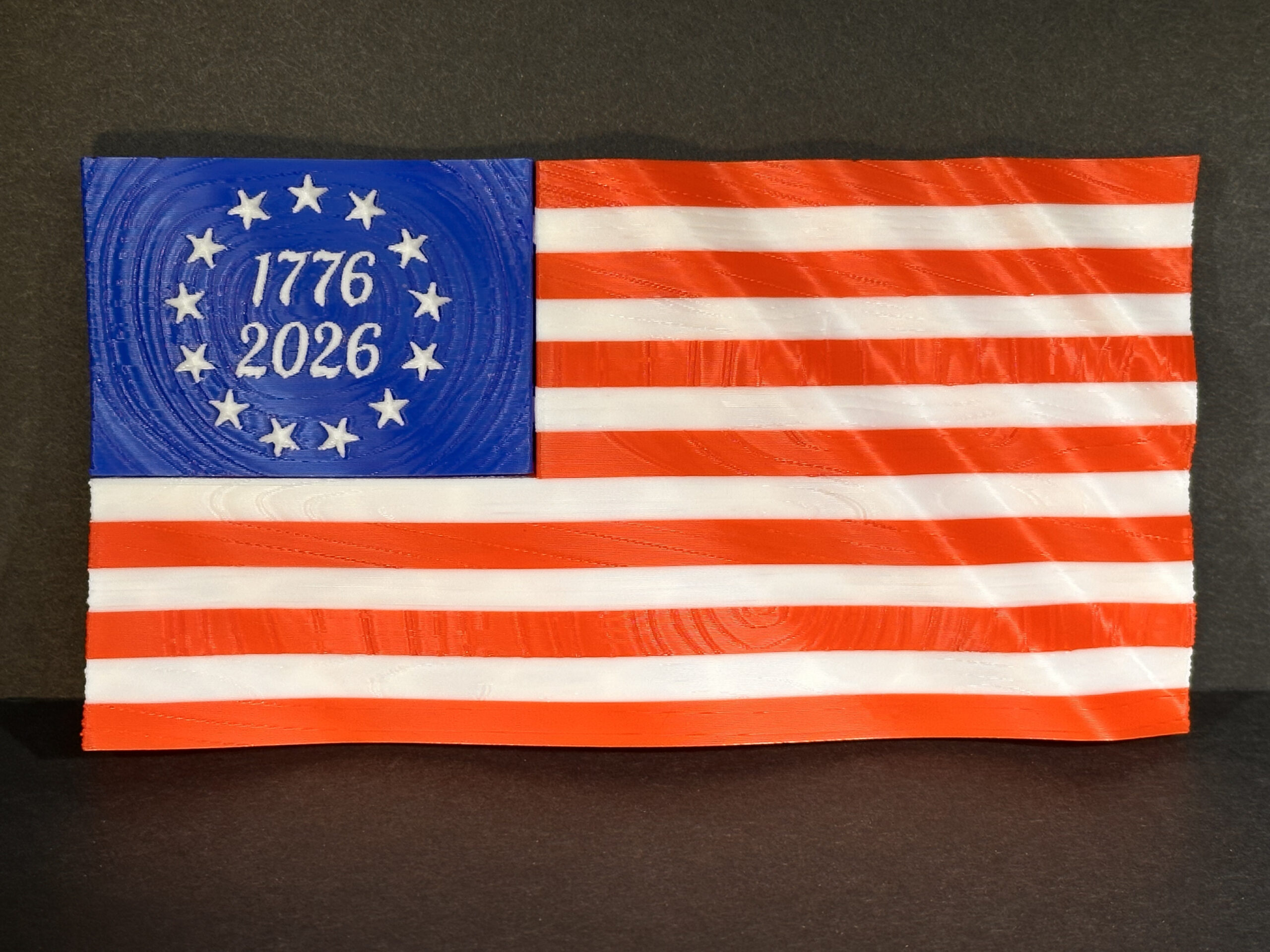 Wavey Flag Fridge Magnet