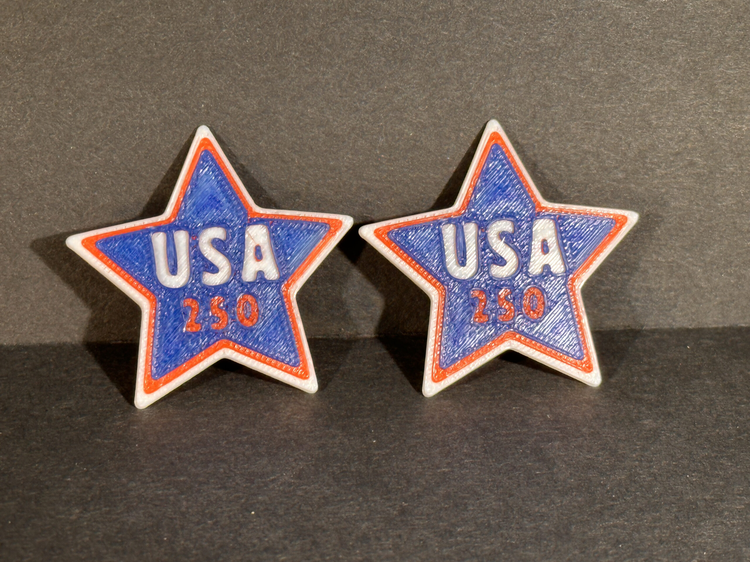 USA 250 Croc Charms